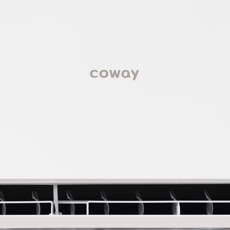 Close view of the Coway air conditioner