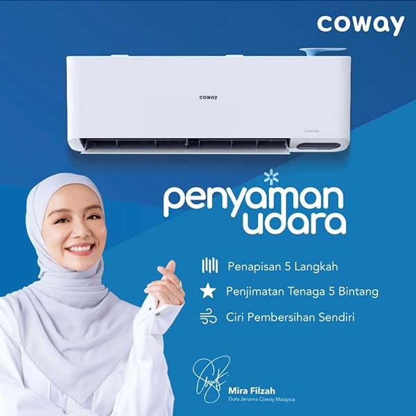 Coway penyaman udara promotion with brand ambassador Mira Filzah