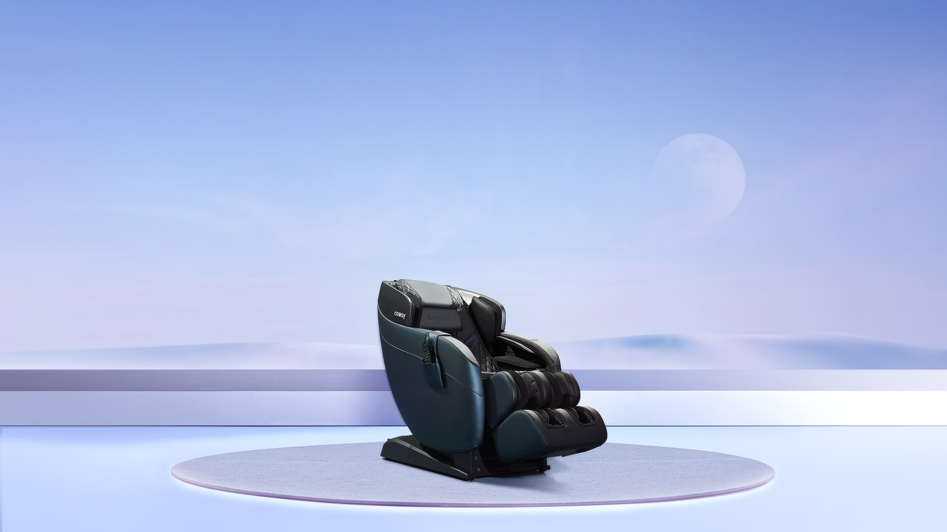 Coway massage chair in a calm living space