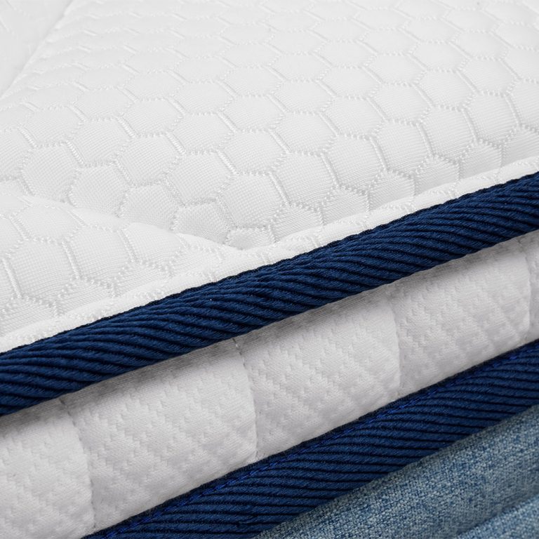 Detail of the cooling fabric ticking