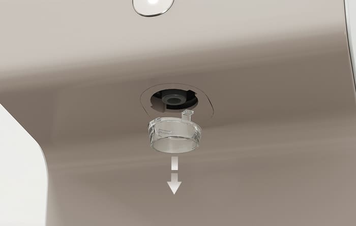 Detachable faucet on the Coway Cinnamon