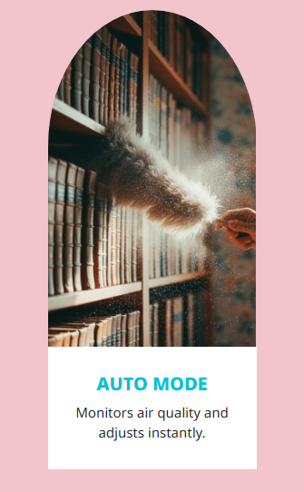Coway Studio automatically adjusting its fan speed