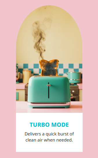 Coway Studio running in a quiet low-power mode
