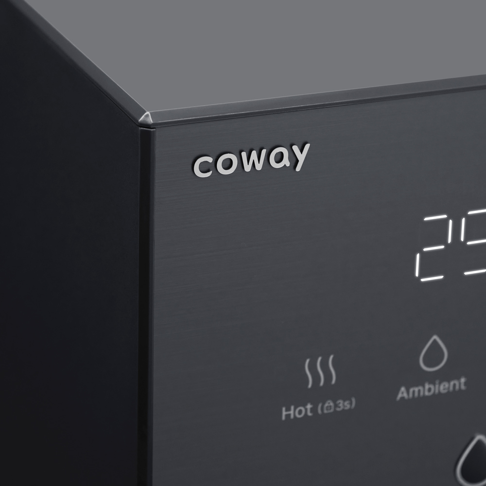 Coway Dazzie smart touch panel close up