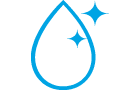 Sparkling water drop icon