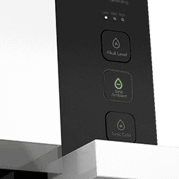 Coway Inception one-touch alkaline water buttons