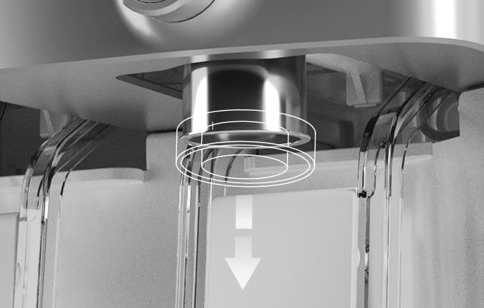Detachable faucet on the Coway Neo Plus