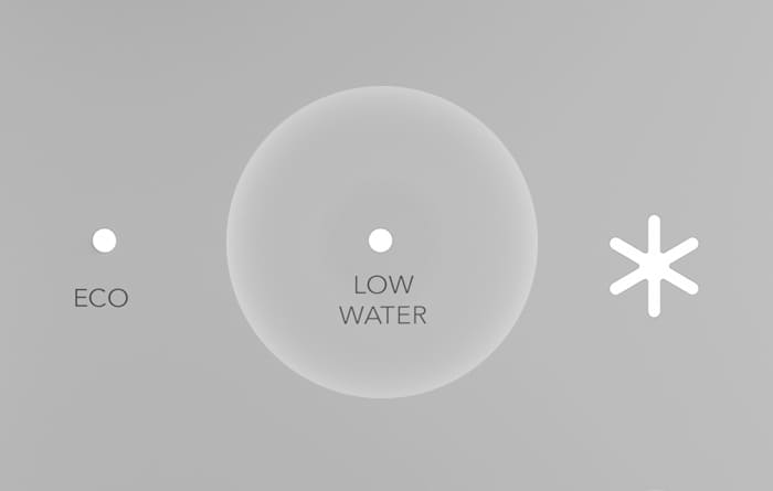 Low water level indicator on the Coway Neo Plus