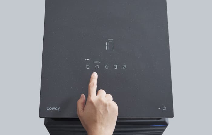 Coway Noble zero pressure touch panel