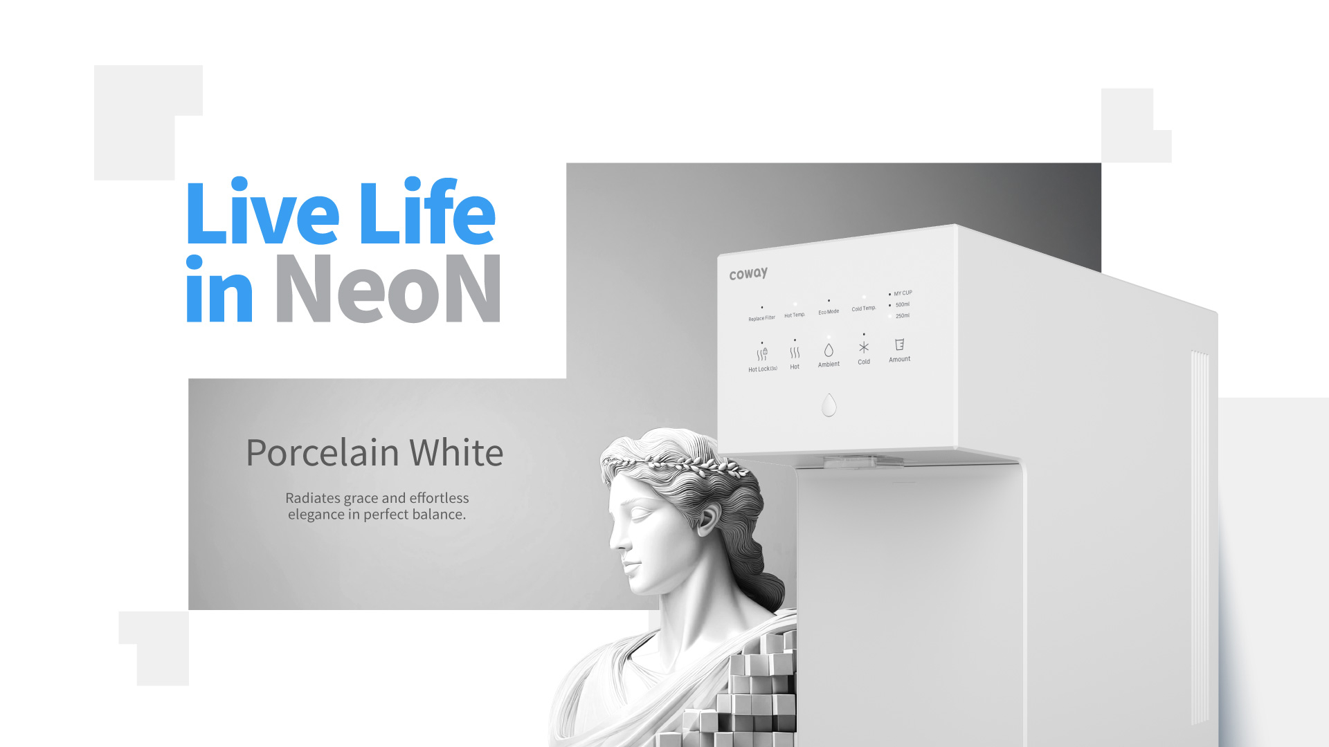 Live Life in NeoN, Porcelain White