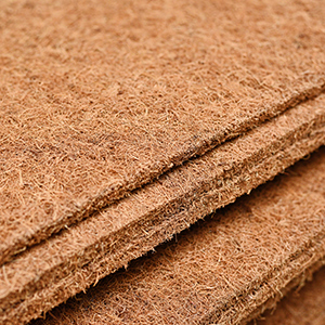 Coconut fibre layer