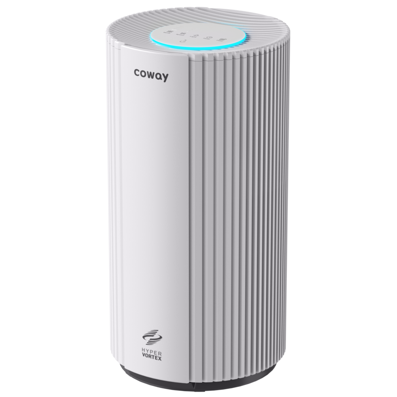 Coway Studio in Porcelain White, angled view