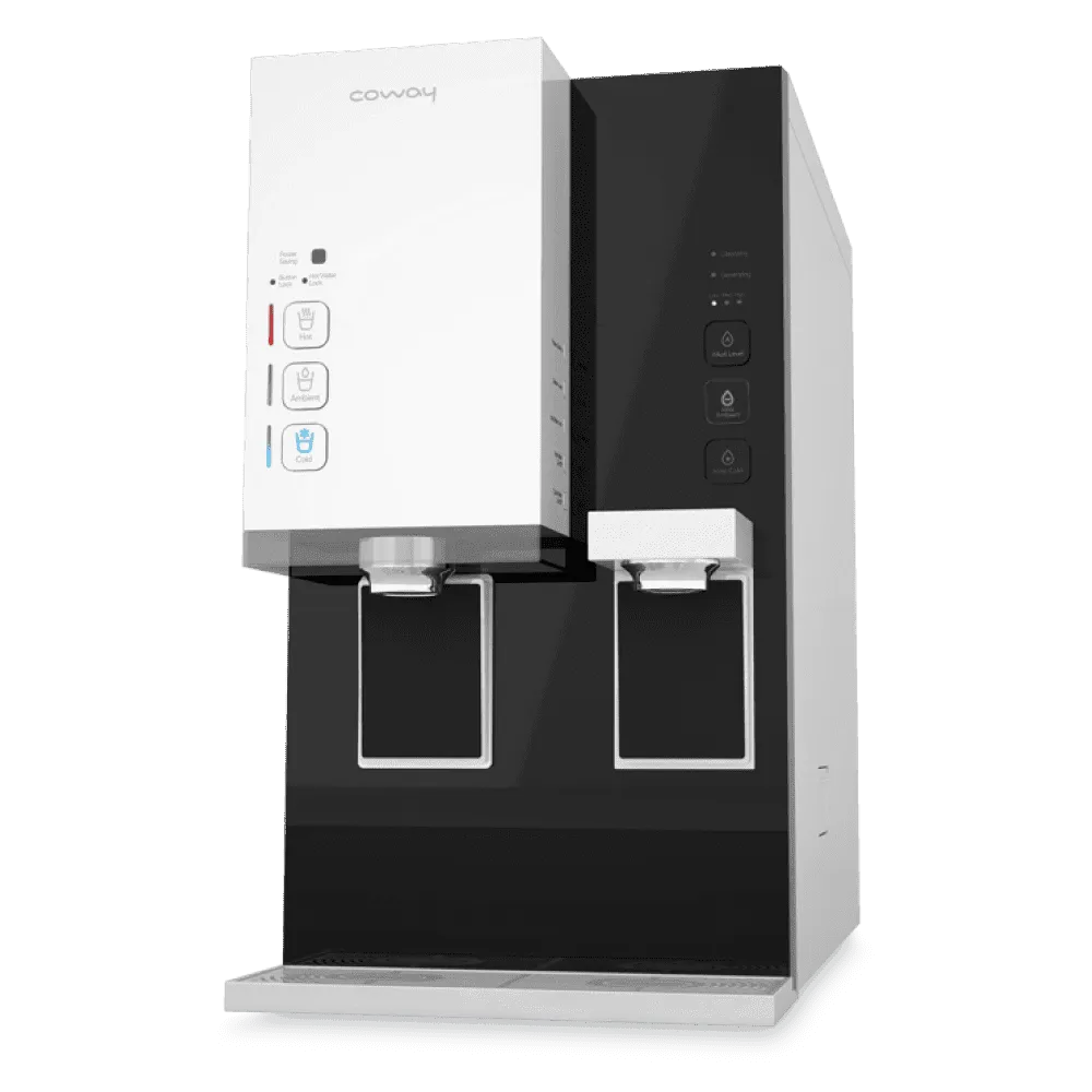Coway Inception water purifier, left angled view