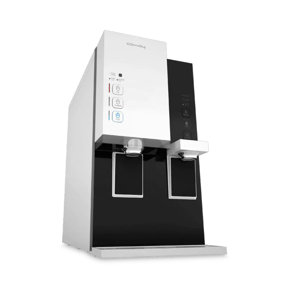 Coway Inception water purifier, three-quarter view
