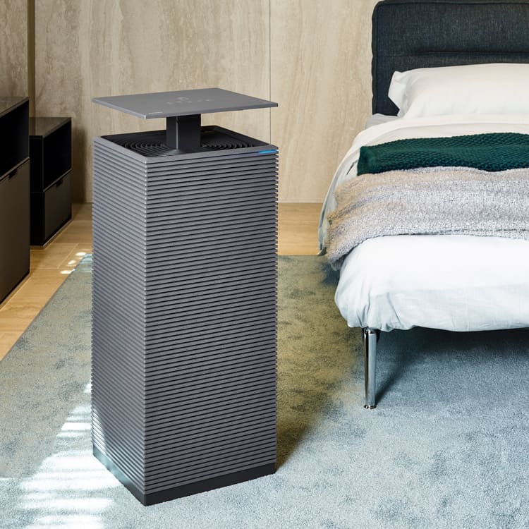 Coway Noble air purifier in a bedroom