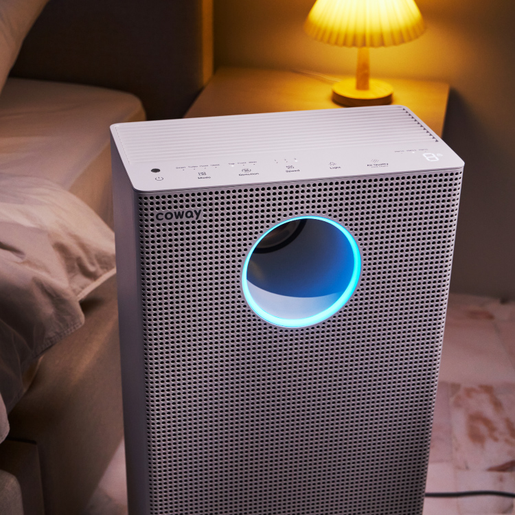 Coway Storm II providing strong air circulation in a bedroom