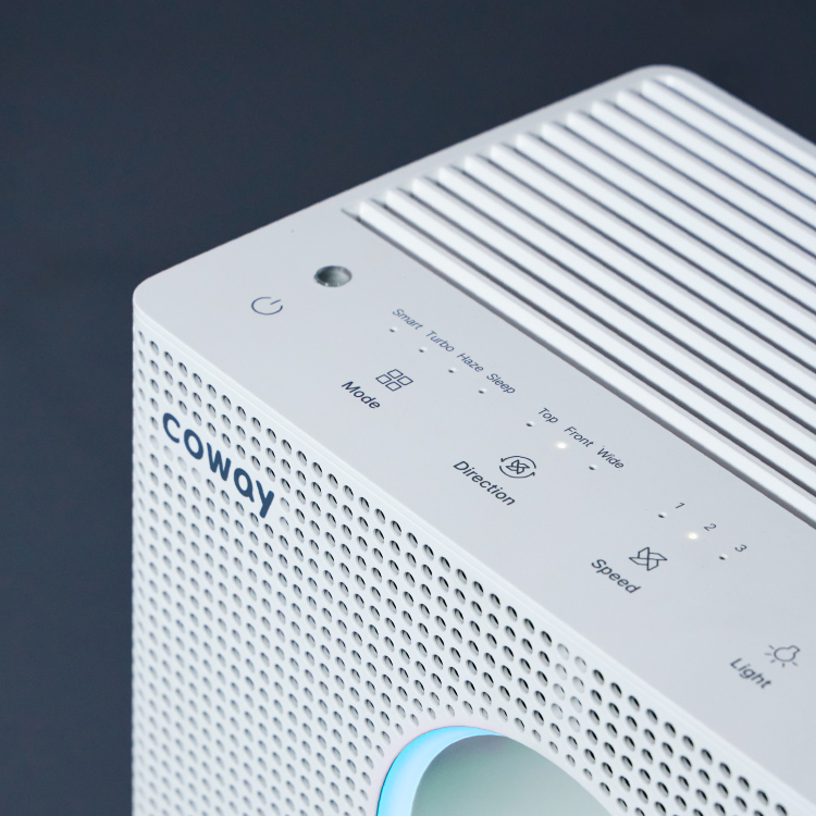 Coway Storm II air purifier, top view